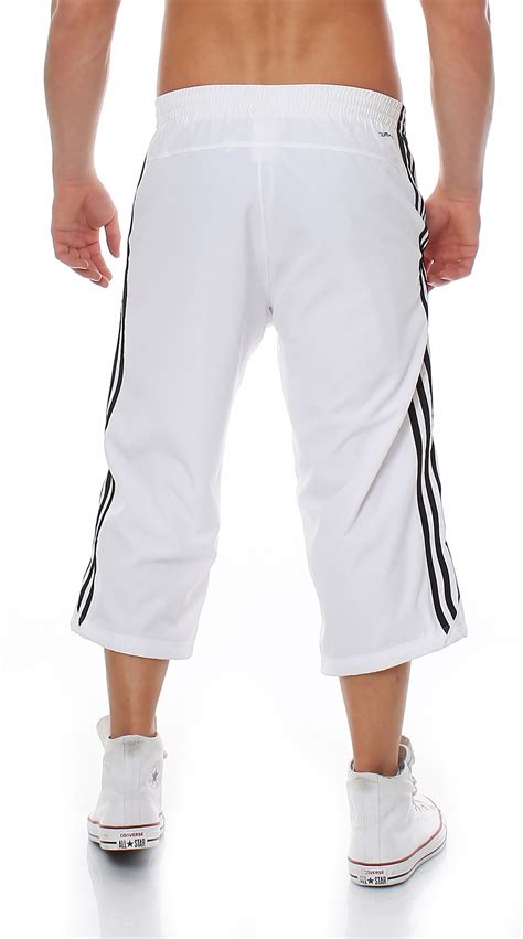 adidas 3 4 hose herren weiss|Weiss .